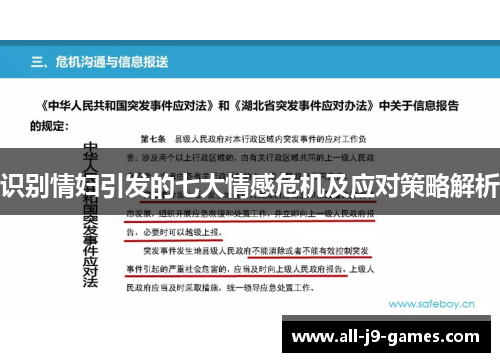 识别情妇引发的七大情感危机及应对策略解析 识别情妇引发的七大情感危机及应对策略解析